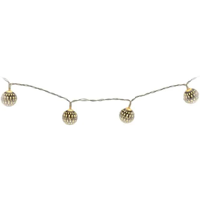 10er LED-Kugellichterkette - Ca. 130 Cm - Verschiedene Farben - Image 5