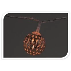 10er LED-Kugellichterkette - Ca. 130 Cm - Verschiedene Farben