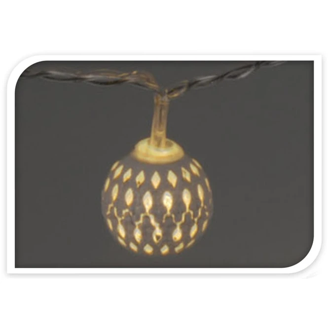 10er LED-Kugellichterkette - Ca. 130 Cm - Verschiedene Farben - Image 4