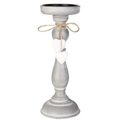 Kerzenständer - Aus Holz - Ca. 9,5 X 9, 5x 27,5 Cm