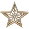Standdeko - Stern - Aus Holz - 25 X 4,5 X 24 Cm