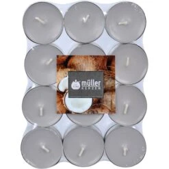 24 Duftteelichte - Kokosnuss