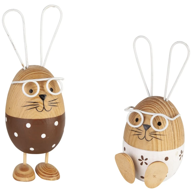 Dekohase - Aus Holz - 12 Cm - 1 Stück - Image 3