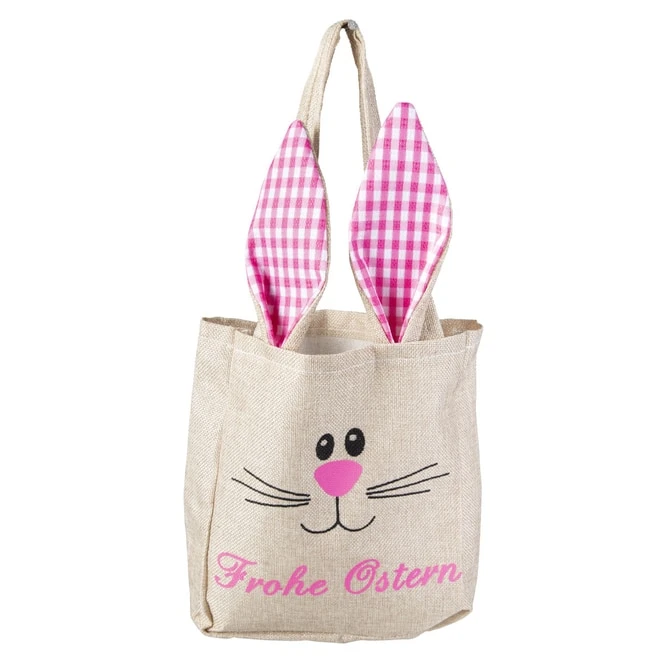 Stoffbeutel - Hase - Aus Jute - Ca. 20,5 X 8 X 24 Cm - 1 Stück - Image 2