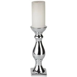 Kerzenständer - Aus Keramik - Ca. 9 X 9 X 26,5 Cm