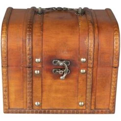 Truhe - Aus Holz - 18,5 X 15,5 X 15 Cm