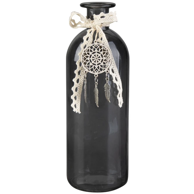 Vase - Aus Glas - 20,5 X 7 Cm - Anthrazit - Image 2