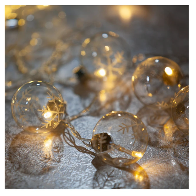 20er LED-Lichterkette - Schneeflocken - 7 M - Image 3