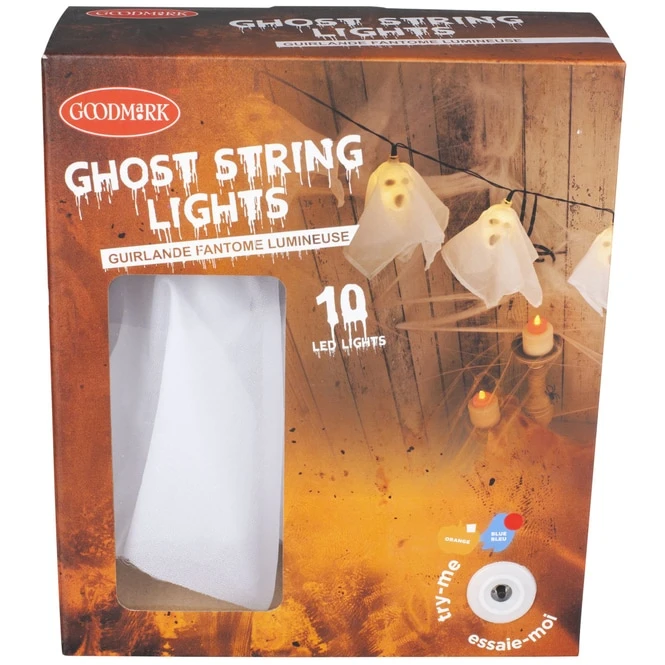 10er LED-Lichterkette - Geister - Ca. 175 Cm - 1 Stück - Image 2