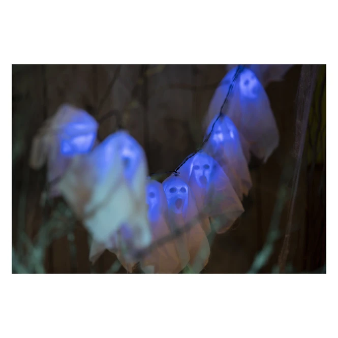 10er LED-Lichterkette - Geister - Ca. 175 Cm - 1 Stück