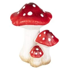 Fliegenpilze - Aus Terrakotta - Ca. 14 X 11,5 X 17 Cm