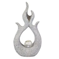 Solar-Standdeko - Flammen - Ca. 27,5 X 13 X 51 Cm