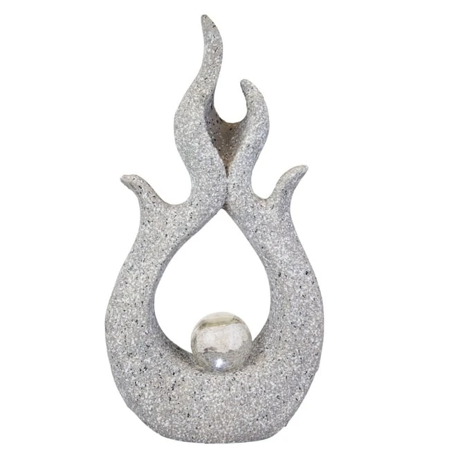 Solar-Standdeko - Flammen - Ca. 27,5 X 13 X 51 Cm