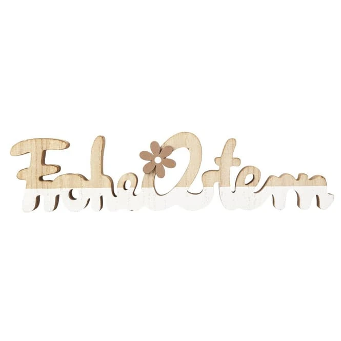 Schriftzug - Frohe Ostern - Aus Holz - Ca. 40 X 3 X 10 Cm