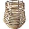 Windlicht - Mit Rattan - Verschiedene Größen
