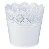 Pflanztopf - Spitze - Weiß - Verschiedene Größen
