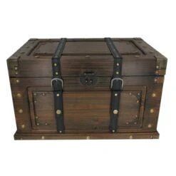 Truhe - S - Dunkelbraun - Aus Holz - Ca. 40 X 23 X 23 Cm