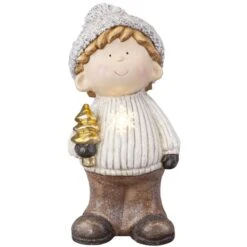 Winterkind - Aus Magnesia - Ca. 20 X 17,5 X 40 Cm - 1 Stück