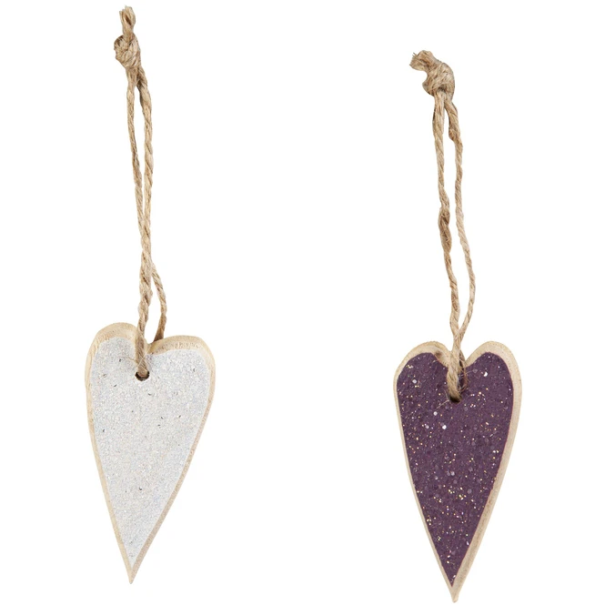 DekohÀnger - Herz - Aus Holz - Ca. 7 X 3,5 Cm - Image 3