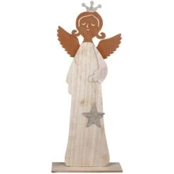 Engel - Aus Holz - Ca. 28 X 7,5 X 64,5 Cm