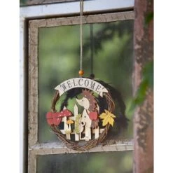 DekohÀnger - Kranz - Aus Weide - à = 17 Cm