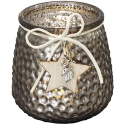 Teelichtglas - Stern - Ca. 9,5 X 9,5 X 10 Cm - 1 Stück