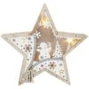 LED-Standdeko - Stern - Aus Holz - Ca. 27,5 X 4,5 X 26 Cm