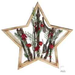 Sternsilhouette Mit LED - Ca. 42 Cm