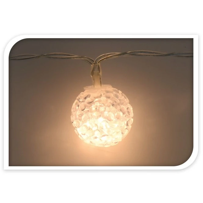 10er LED-Lichterkette - SchneebÀlle - Ca. 1 M - Image 4
