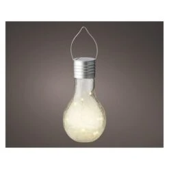 LED-Solarglühbirne - Aus Glas - Ca. 9 X 17 Cm