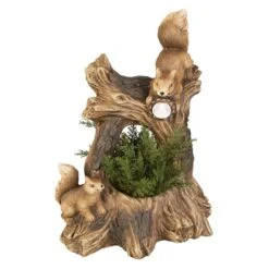 Pflanzgefäß - Baumstamm - Aus Magnesia - Ca. 32,5 X 22 X 42,5 Cm