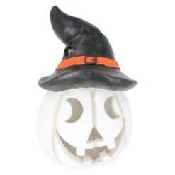 LED-Kürbis - Aus Keramik - Ca. 23 X 21,5 X 34 Cm