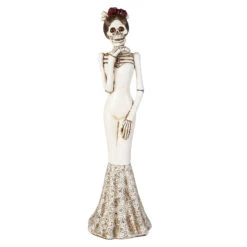 Skelett - Braut - Aus Polyresin - Ca. 11 X 10 X 37 Cm