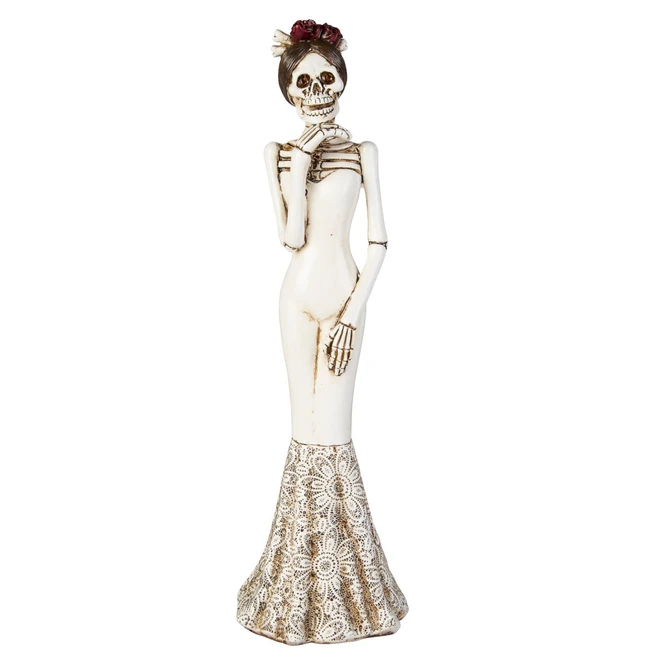 Skelett - Braut - Aus Polyresin - Ca. 11 X 10 X 37 Cm