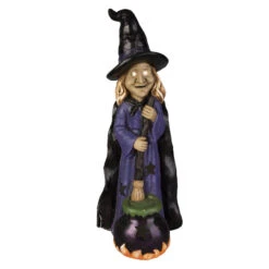 LED-Hexe - Aus Magnesia - Ca. 31 X 30 X 80 Cm