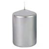 Stumpenkerze - Ca. 7 X 10 Cm - Silber