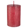 Stumpenkerze - Polar - Ca. 7 X 10 Cm - Rot