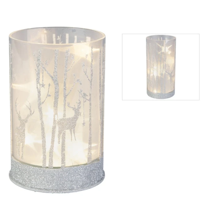 LED-Zylinder - Hirsche - Aus Glas - Verschiedene Größen - Image 3