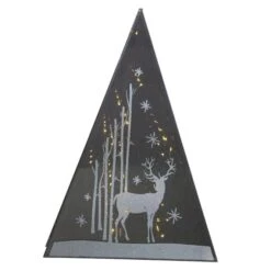 LED-Pyramide - Hirsch - Aus Glas - Verschiedene Größen