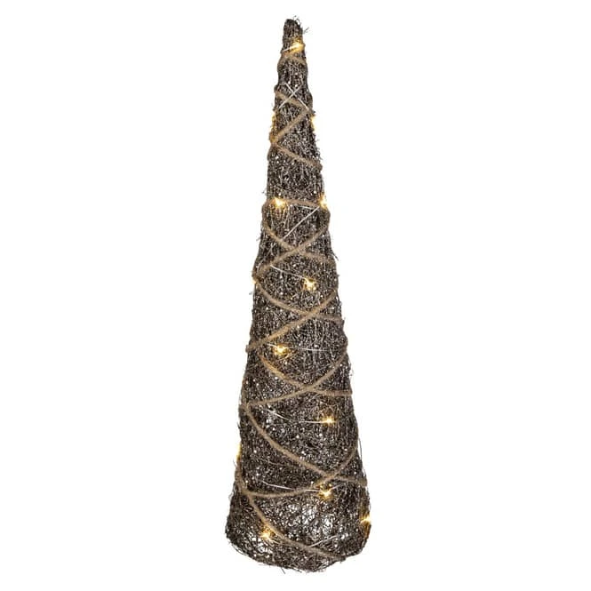 LED-Kegel - Aus Rattan - Verschiedene Größen