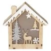 LED-Haus - Aus Holz - Ca. 13 X 4,5 X 13,5 Cm