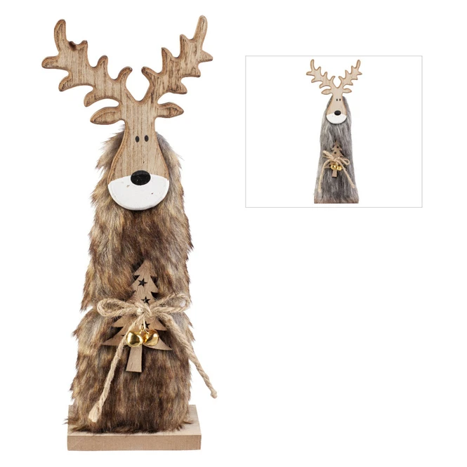 Rentier - Aus Holz - Ca. 13 X 5 X 39 Cm - 1 Stück - Image 2