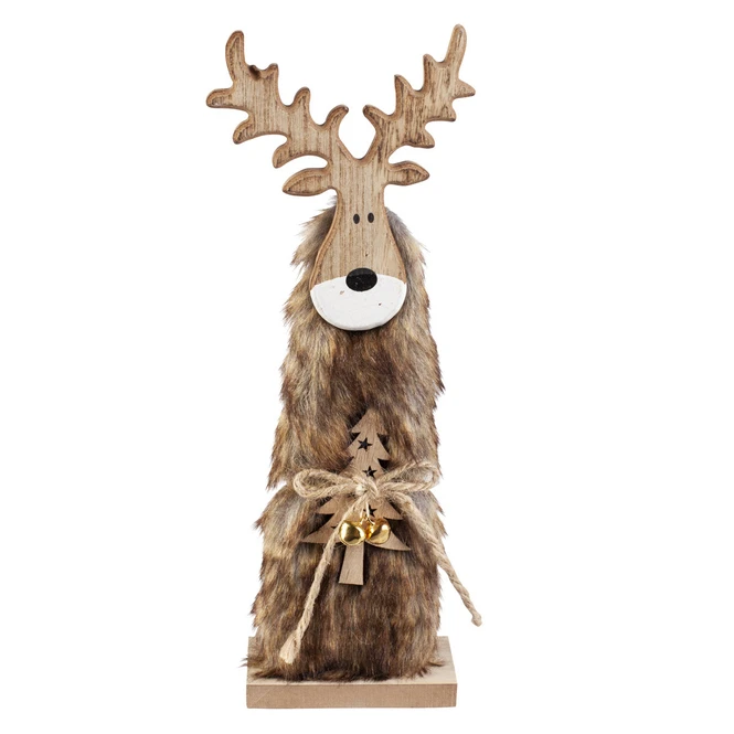 Rentier - Aus Holz - Ca. 13 X 5 X 39 Cm - 1 Stück