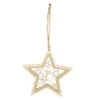 Dekohänger - Stern - Aus Holz - Ca. 26 X 15,5 Cm