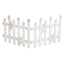 LED-Zaun - Aus Holz - Ca. 100 X 4 X 40 Cm