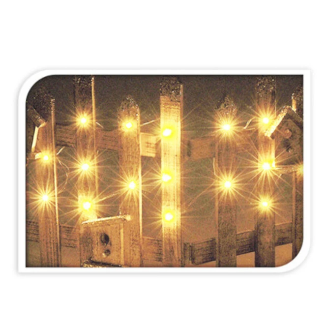 LED-Zaun - Aus Holz - Ca. 100 X 4 X 40 Cm - Image 2