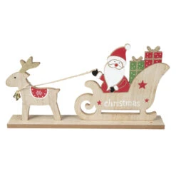 Deko-Schlitten - Aus Holz - Ca. 30 X 4 X 15,5 Cm