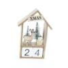 Adventscountdown Haus Mit LED - Ca. 14 X 4,5 X 20 Cm