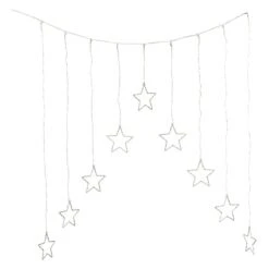 325er LED-Lichtervorhang - Sterne - Ca. 120 X 120 Cm