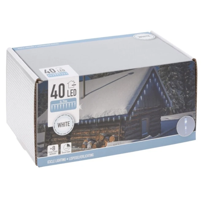 40er LED-Lichterkette - Eiszapfen - Ca. 570 Cm - Image 2